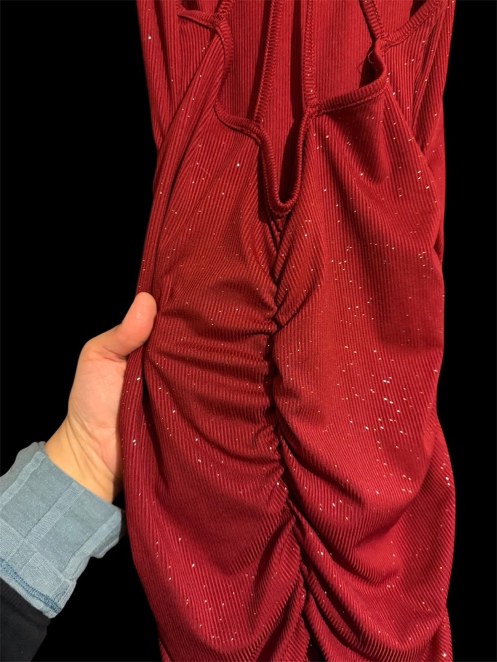 Red Sparkle Dress - Picture 3 of 5